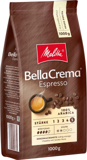 Zrnková káva -  KÁVA Melitta Bella Crema Espresso 1kg BEANS