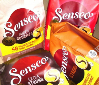 Káva vo vrecúškach - Coffee Senseo v sáčkoch Veľké balíky 192Padsy 4x48