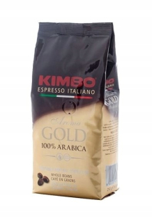Zrnková káva -  ITALSKÁ KÁVA KIMBO ZLATÁ 100% Arabica 250g