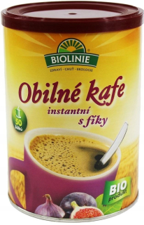 Káva bez kofeínu - Okamžitá obilná káva s bio 100 g - BIO LIO