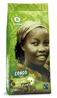 Zelená káva - ARABICKÉ KÁVOVÉ JAZERO KIVU Oxfam 250g BIO