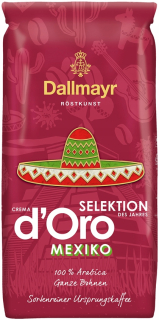 Zrnková káva - KÁVOVÉ ZRNKY DALLMAYR CREMA D'ORO MEXIKO 1 kg