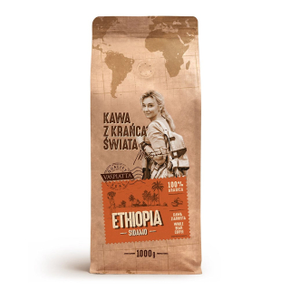 Zrnková káva - ETIOPIA SIDAMO ZROBA KÁVA 1 KG