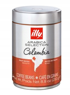 Zrnková káva - KÁVA ZRNKA ILLY 100% ARABICA COLOMBIA 250g