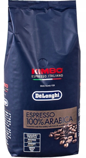 Zrnková káva -  KÁVOVÉ ZRNKY KIMBO DELONGHI 100% ARABICA 1 kg