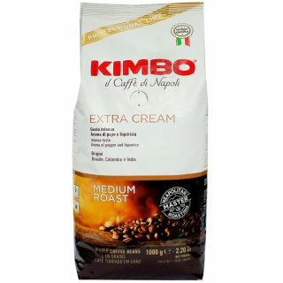 Zrnková káva - Kimbo espresso extra krémový krém 1 kg