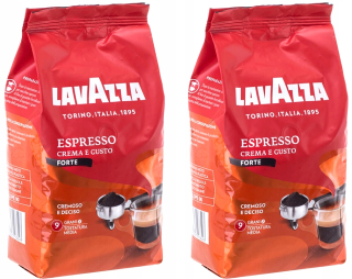 Zrnková káva -  KÁVOVÉ ZRNKY LAVAZZA CREMA E GUSTO FORTE 2 x 1 kg