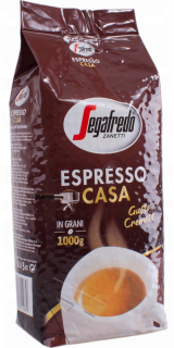 Zrnková káva - KÁVOVÉ ZRNKY SEGAFREDO ESPRESSO CASA 1 KG ČERSTVÉ