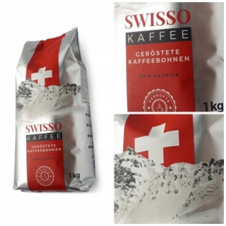 Zrnková káva -  Káva Beans Swisso Pečené 1 kg