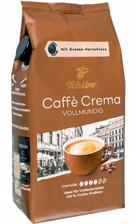 Zrnková káva - KÁVOVÉ ZRNKY TCHIBO CAFFE CREMA VOLLMUNDIG 1KG