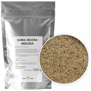 Zelená káva -  Káva Zelená Brazílska mletá chudoba 1kg
