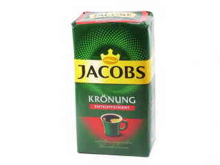 Káva bez kofeínu - Mleté kávu jacobs Kronung z nemeckého deffeínu