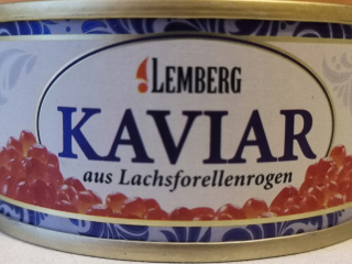 Cavivar s lososovým pstruhom Lemberg môže.
