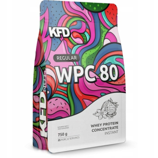 Proteín - KFD Protein WPC 80 Pravidelný 750g vanilka-jahod