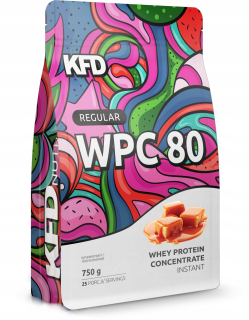 Proteín - KFD Pravidelné WPC 80 - 750 g - Caramel - Mlieko