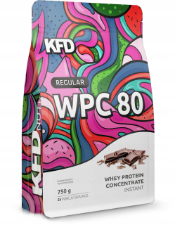 Proteín - KFD REGULAR WPC 80 - 750 G - Čokoládová príchuť