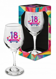 CUP poháre na víno na darček 18 narodeninám