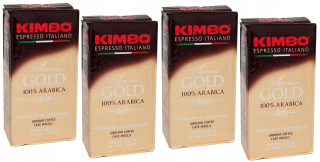 Káva mletá -  Kimbo Aroma Gold 100% Arabica 4x250g Mleté kávy