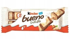 KINDER BUENO BIELA mliečna tyčinka 43g-5ks