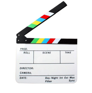 Filmové klapky "Hollywood" White Gadget