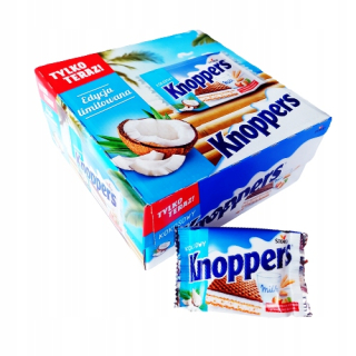 Knoppers Coconut Waffles 25G x 24PC Balenie