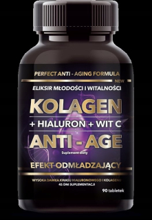 Kolagén + Hyaluron + WIT C Anti-Age 45G 90 Tab.