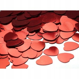 Darček na Valentína - Konfetové kovové srdcia 6 mm/30 g