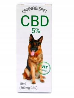 CBD - Konopný olej s CBD 5% 10 ml pre psy Cannabispet