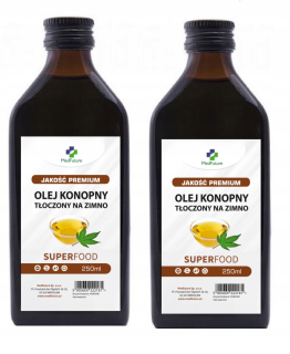 Konope za studena lisovaný olej 2x250ml