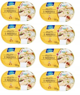 Ryby batoľa vyrobené z makrely v oleji 170g 8ks