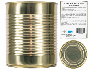 Vojenský žuw v maďarskej omáčke 850 g.