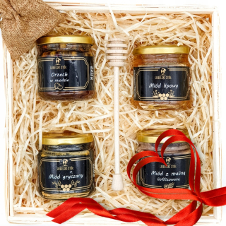Darčekový kôš Sada HoneyDel darček na Vianoce