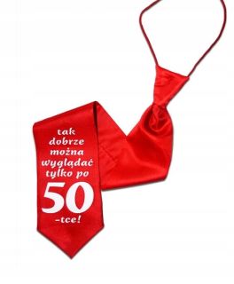 Kravatu 50. narodeniny vtipný darček pre chlapa