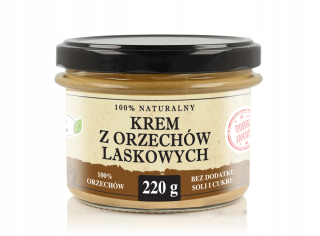 Krémové maslo s lieskovými obrusmi 220g výrobca