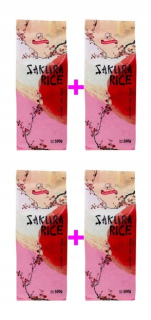 Japonska kuchyňa - [KŚ] 4x sushi ryža Sakura 500 g (2 kg) KŚ