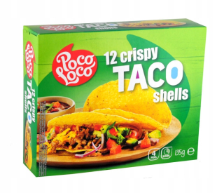 Mexická kuchyňa - [Kś] 8x Taco Shells, Shells pre Taco 135G POCO LOCO