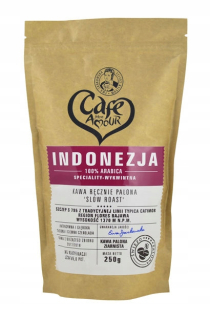 Zrnková káva -  [Kś] Káva Indonézia Arabica, Grainy, Palona250g