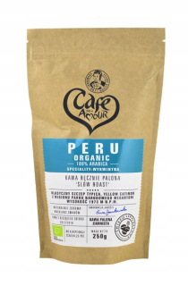 Zrnková káva -  [KŚ] Peruánska organická káva Arabica, zrnitá 250g
