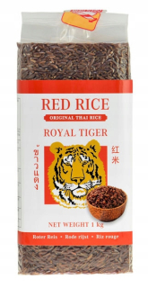 Ázijska kuchyňa - [Kś] ryža červená, thajská ryža 1kg Royal tiger