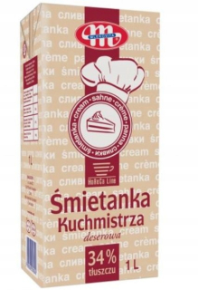 [KŚ] UHT Kuchársky krém 34% 1L Mlekovita