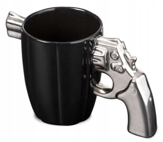 MUG REVOLVER darček ku Dňu otcov pre mužov