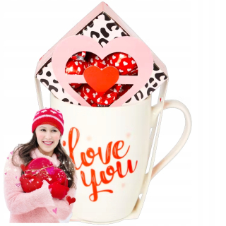 Darček na Valentína - Valentínsky pohár kapsell.mk 250 ml porcelánu