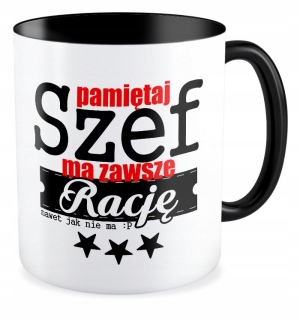 MUG black boss bossov MANAGER oveľa MODELOV