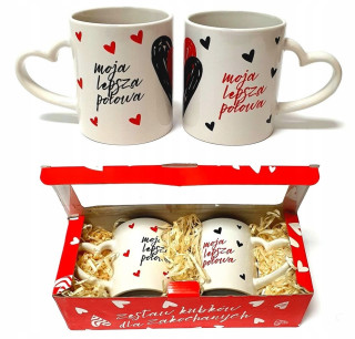 Darček na Valentína - Šálky pre milencov vianočný darček na Valentína W4