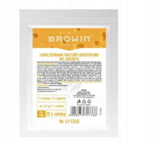 Bakteriálna kultúra pre jogurt na 25l mlieko -browin