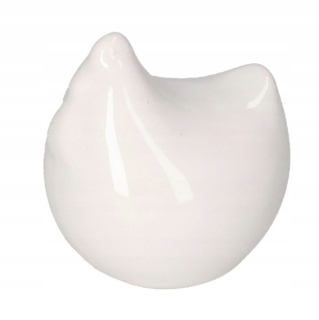 Veľkonočná dekorácia - Keramická figurína, biela výška, výška 5 cm