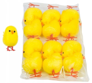Veľkonočná dekorácia - Veľkonočná figurína plastová sliepka 6 cm