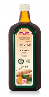 Kurkuma Juice 100% 500ml bez cukru Poľská Rose