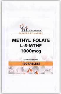 Fóliový kyselina folian výkonný 1000mcg metyl folát