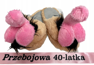 papuče penis plyšu na narodeniny 18 30 40 50 60 70
